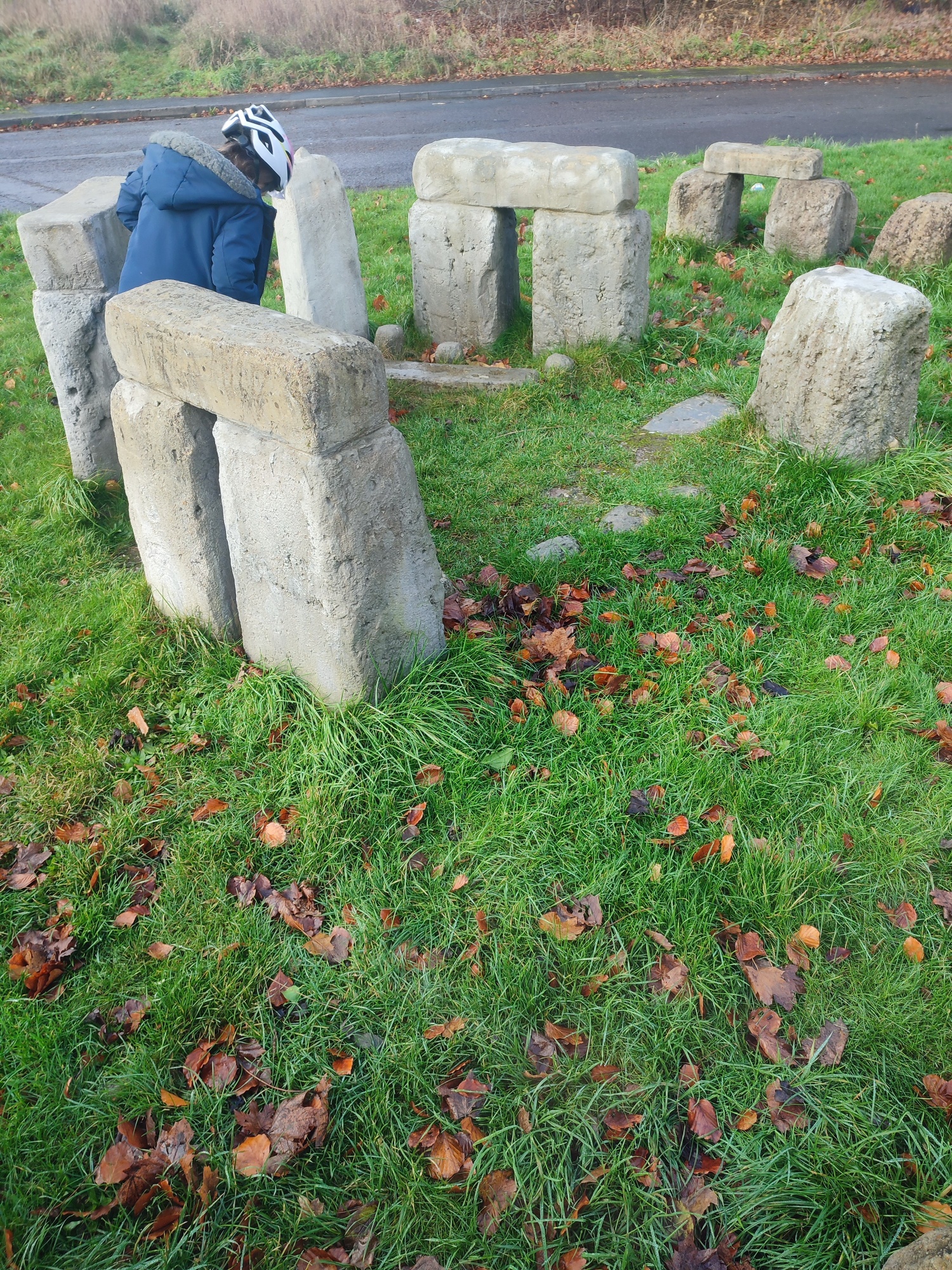 Small Stonehenge near Primary School Amesbury & Durrington Small Stonehenge near Primary School Amesbury & Durrington
