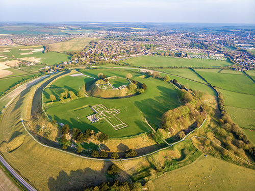 Iron Age Hill Fort near Primary School Porton